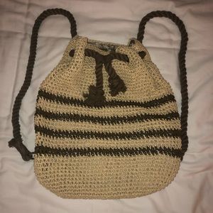 Straw backpack